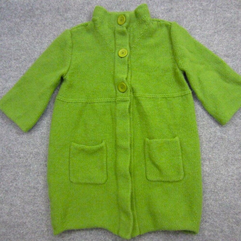 Eileen Fisher Cardigan Womens Large Green Merino Wool
